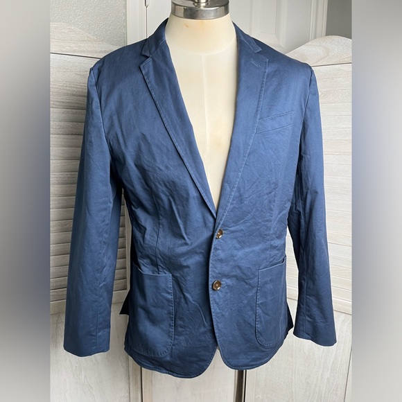 J.Crew sz42 Navy Easy Care Casual Suit Jacket